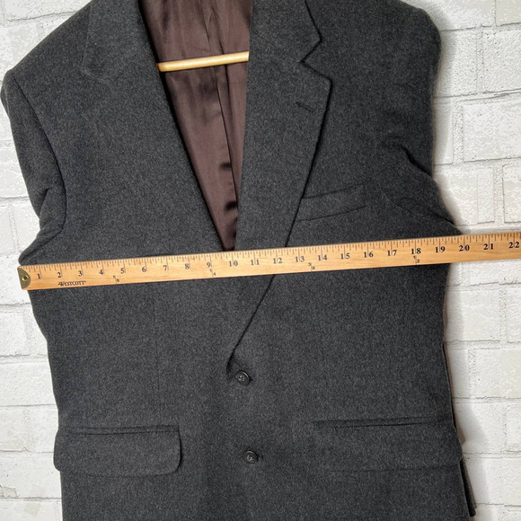 Huckberry Vintage 38R Luxury CAMEL HAIR 2 Button Blazer $450 Wool Jacket Gray - Picture 10 of 10